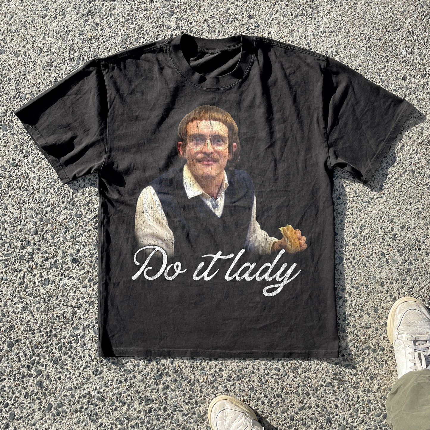 Do It Lady Vintage Heavyweight Tee Black