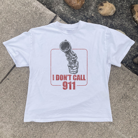I DON'T CALL 911 Vintage Heavyweight Tee