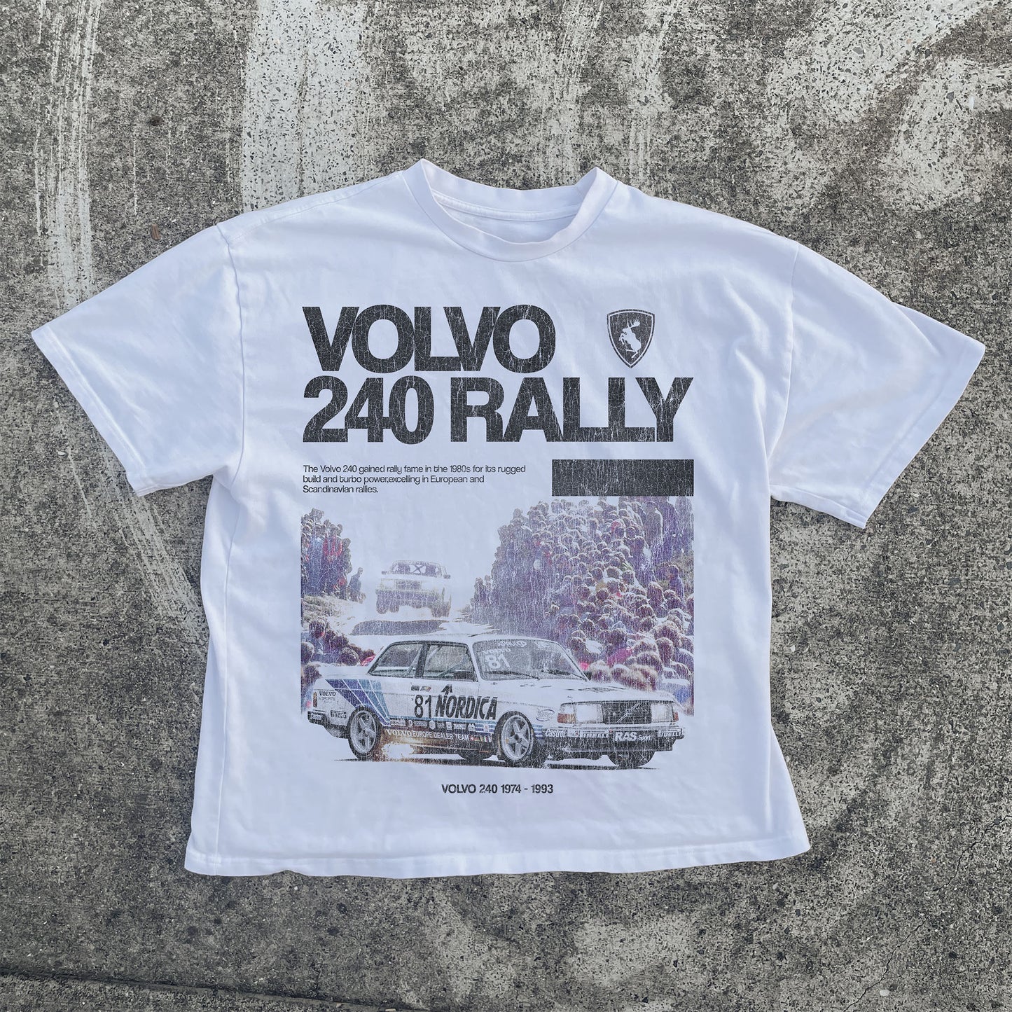 V0LV0 RALLY Vintage Heavyweight Tee