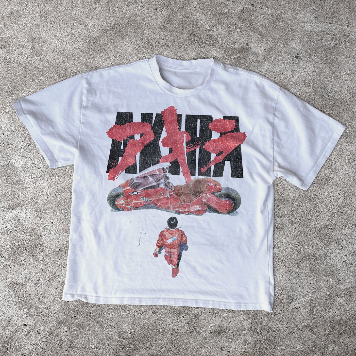 Akira Vintage Heavyweight Tee White